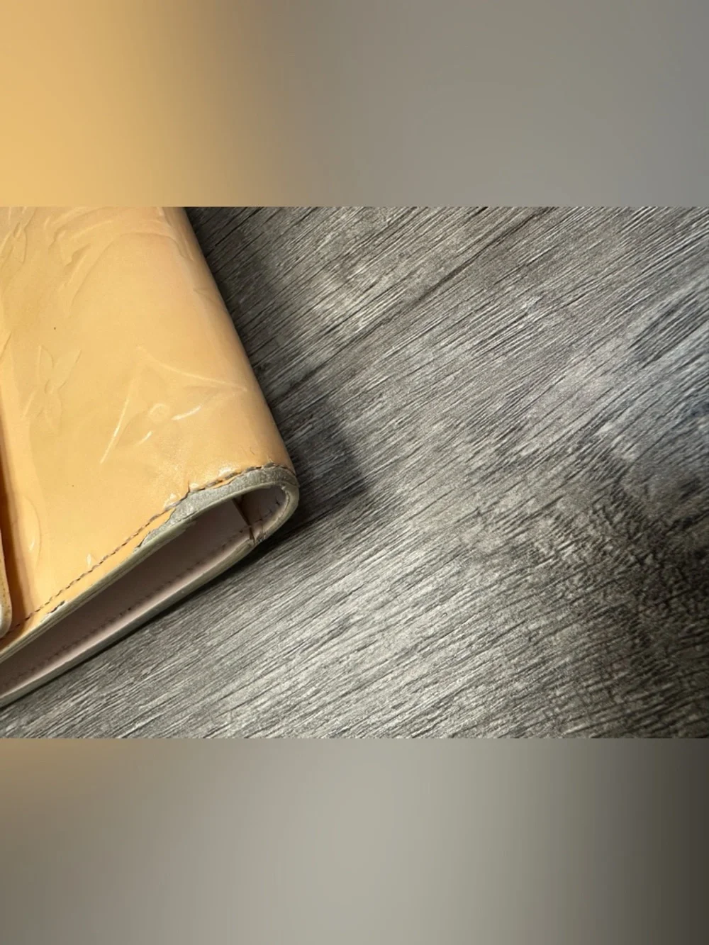 Louis Vuitton Yellow Vernis Monogram Snap Continental Wallet